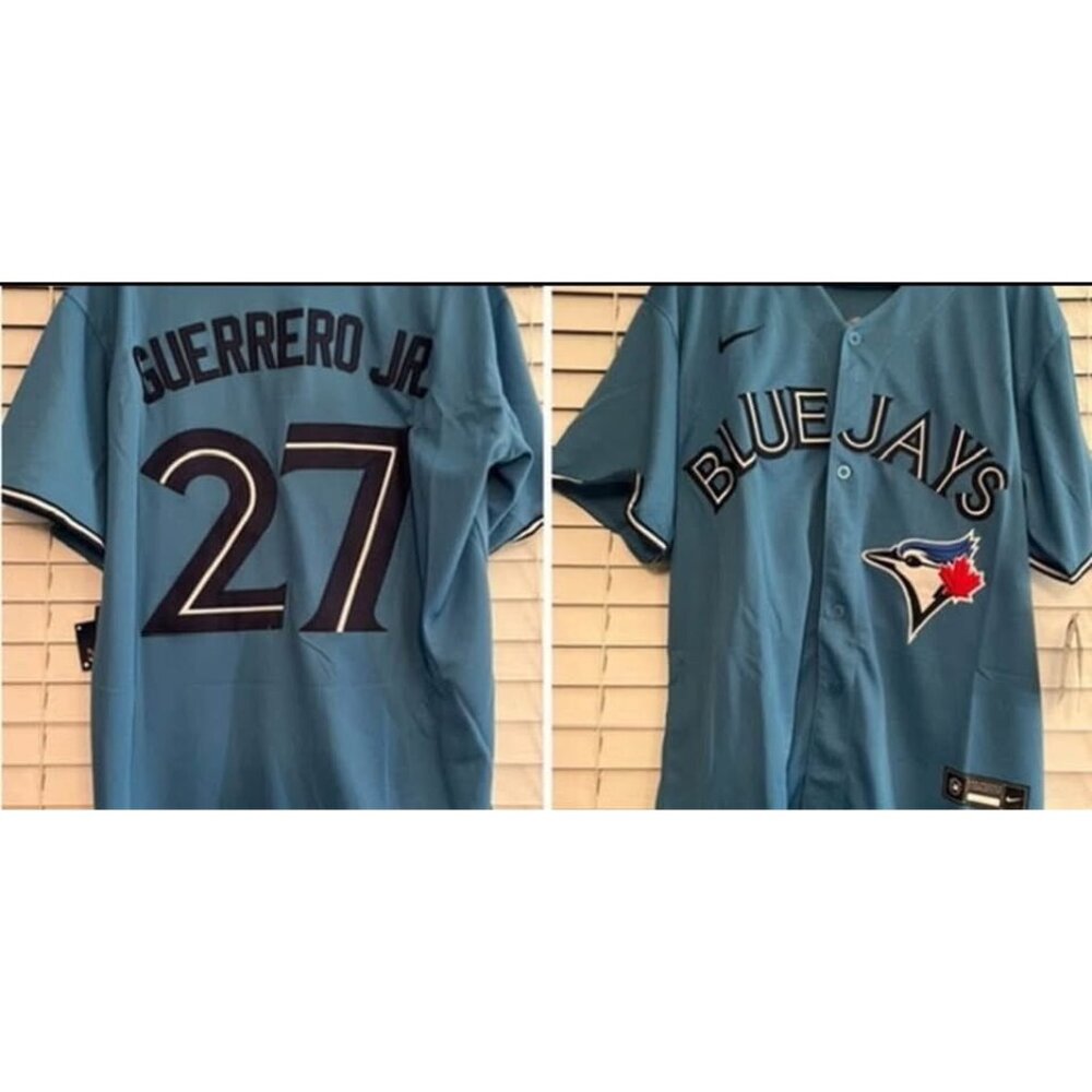 Toronto Blue Jays Vladimir Guerrero Jr #27 Sewn Alternate 3rd Jersey Large NWT